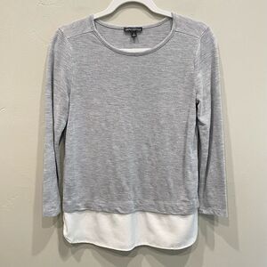 J.Crew Mercantile Light Heathered Gray Long Sleeve Top - Size: Small